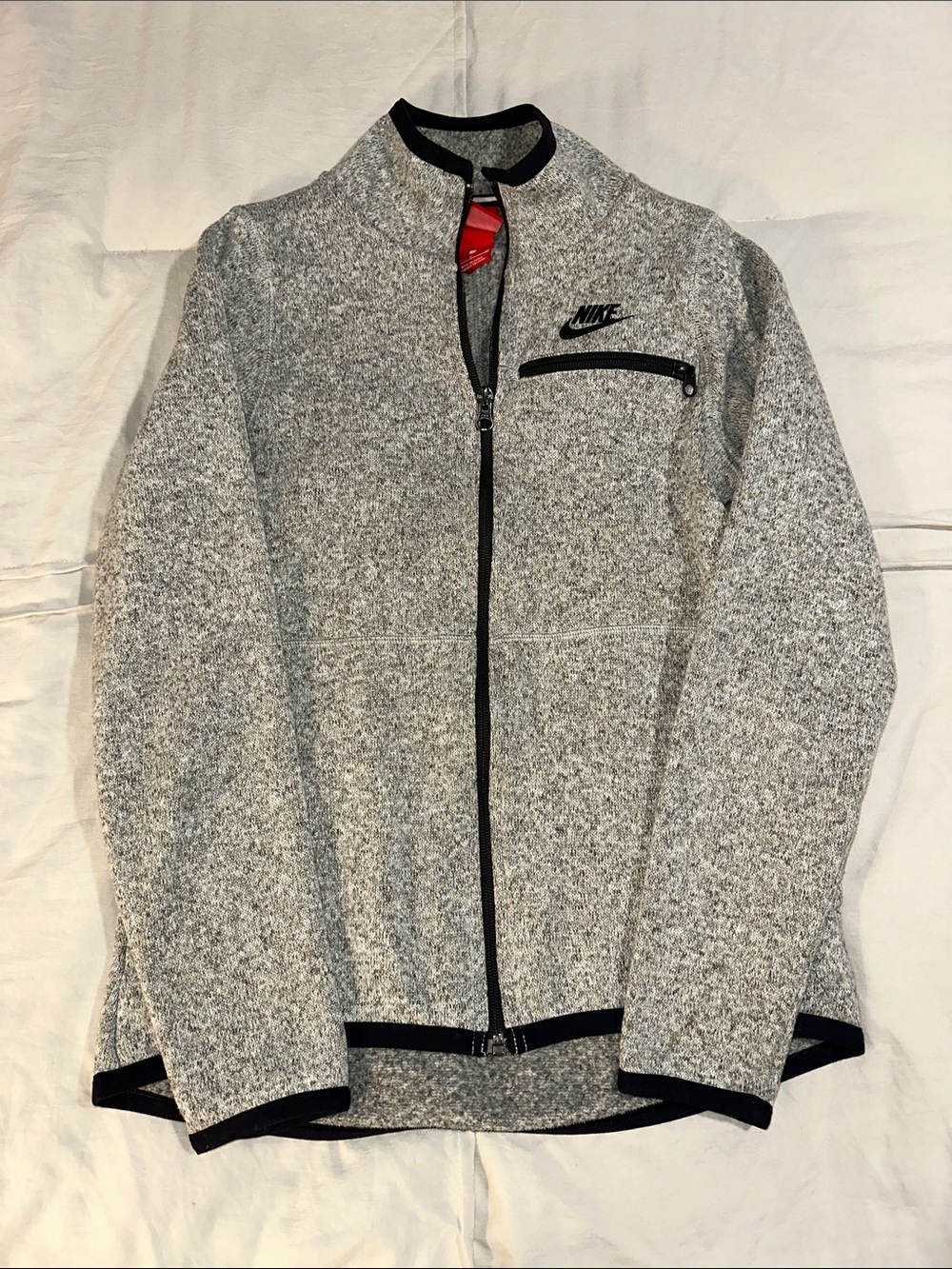 Nike Women’s Heather Gray Full-Zip Jacket Size Small